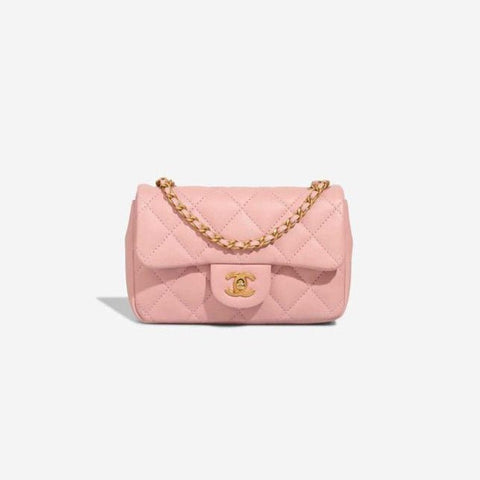 Chanel Pink Medium Classic Double Flap Shoulder Bag - BEAUTY BAR