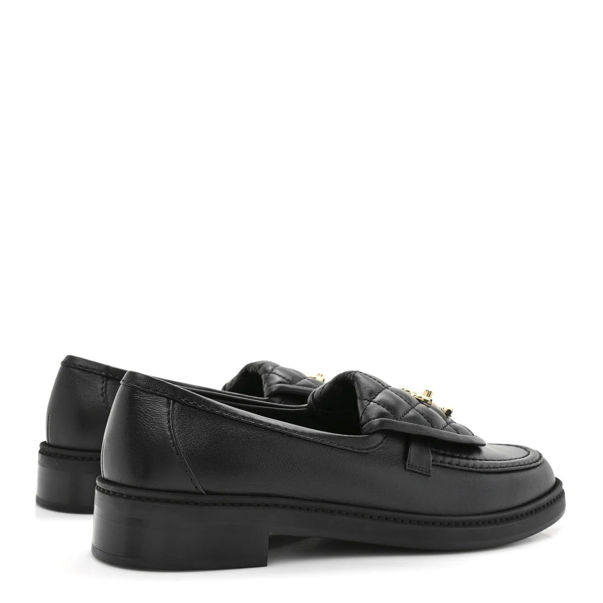 Chanel Quilted Leather Turnlock Loafers In Black Leather 3