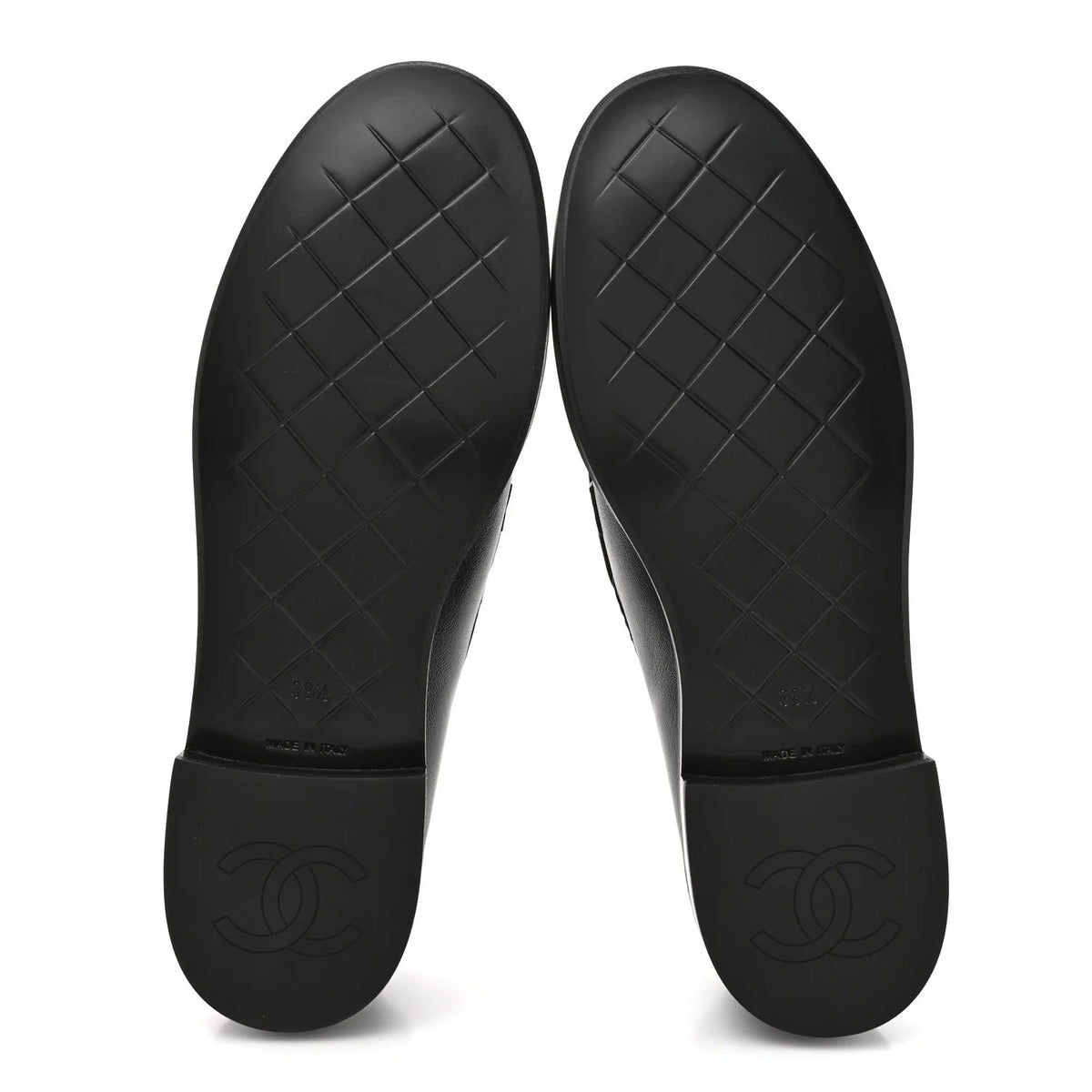 Chanel Quilted Leather Turnlock Loafers In Black Leather 6