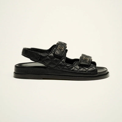 Chanel Sandals - Grain Leather Black