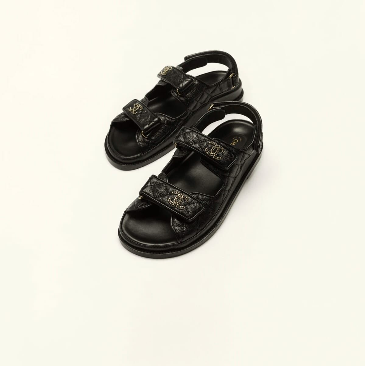 Chanel Sandals - Grain Leather Black 3
