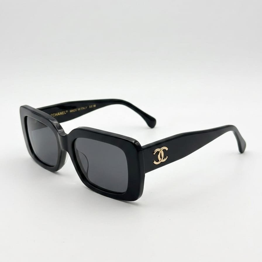 Chanel Square-Frame Signature Logo Sunglasses 2