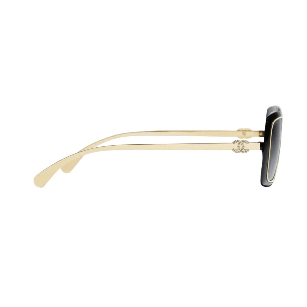 Chanel Sunglasses Frame Black & Gold 4