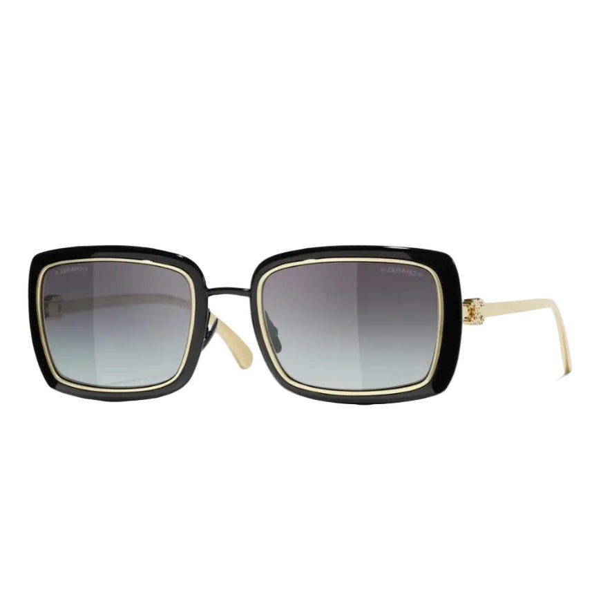 Chanel Sunglasses Frame Black & Gold 1