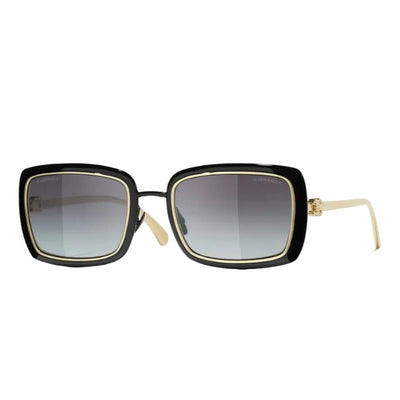 Chanel Sunglasses Frame Black & Gold