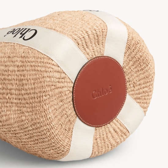 Chloé Large Woody Basket in Natural Fibers 5