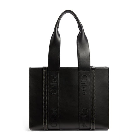 Chloé Medium Leather Woody Tote Bag - BEAUTY BAR