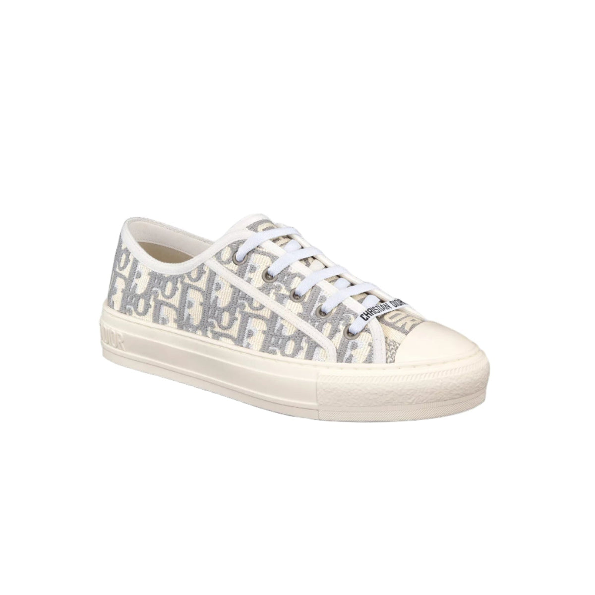 Christian Dior Grey Oblique Walk'N'Dior Low Top Sneakers 1