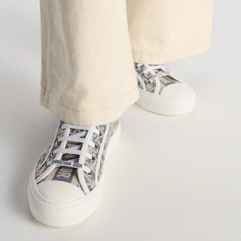 Christian Dior Grey Oblique Walk'N'Dior Low Top Sneakers 4