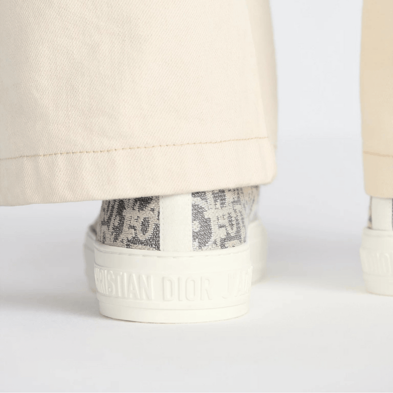 Christian Dior Grey Oblique Walk'N'Dior Low Top Sneakers 5