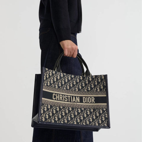 Christian Dior Large Book Tote Blue - BEAUTY BAR