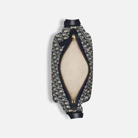 Christian Dior Medium D - Journey Bag Blue Oblique Jacquard - BEAUTY BAR