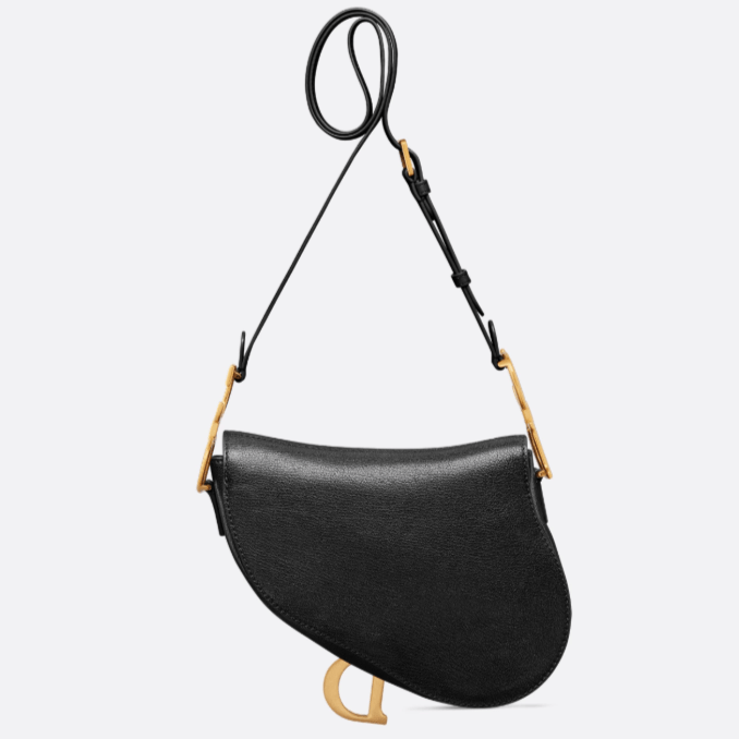 Dior Black Saddle Bag 6