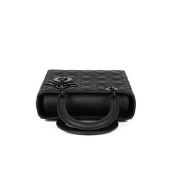 Christian Dior Small Lady Dior Bag Black Ultramatte Cannage - BEAUTY BAR