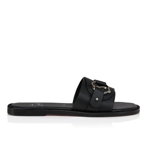 Christian Louboutin Her In Roma Flat Mules In Black