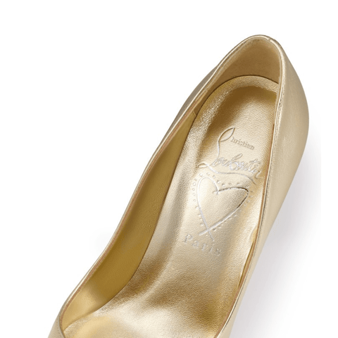 Christian Louboutin Pumps - Laminated Nappa Leather - Platine - Women 100 mm - BEAUTY BAR