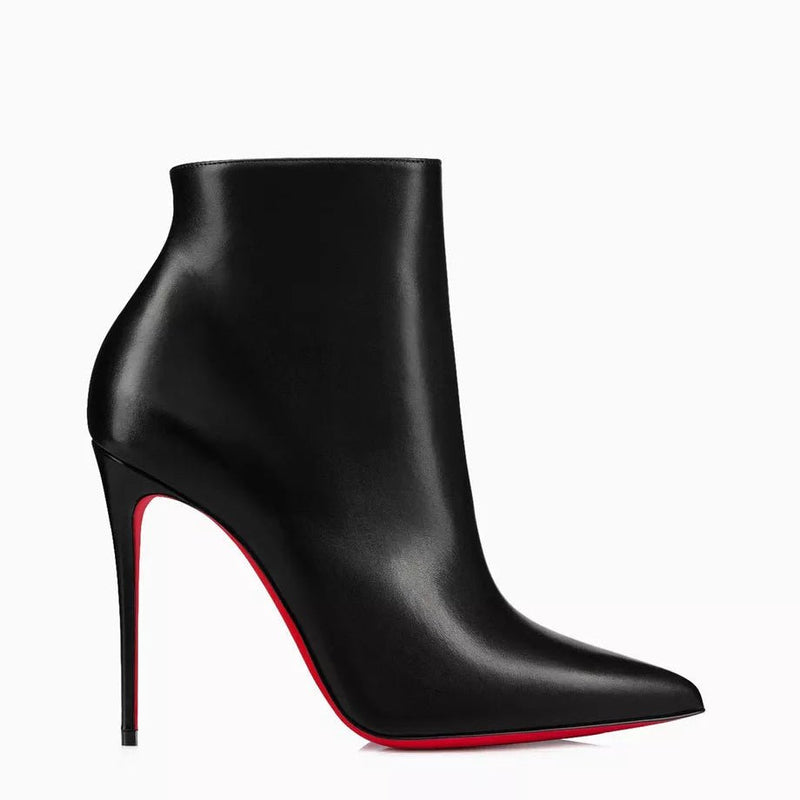 Christian Louboutin So Kate Booty 100 mm Low Boots Calf Leather Black