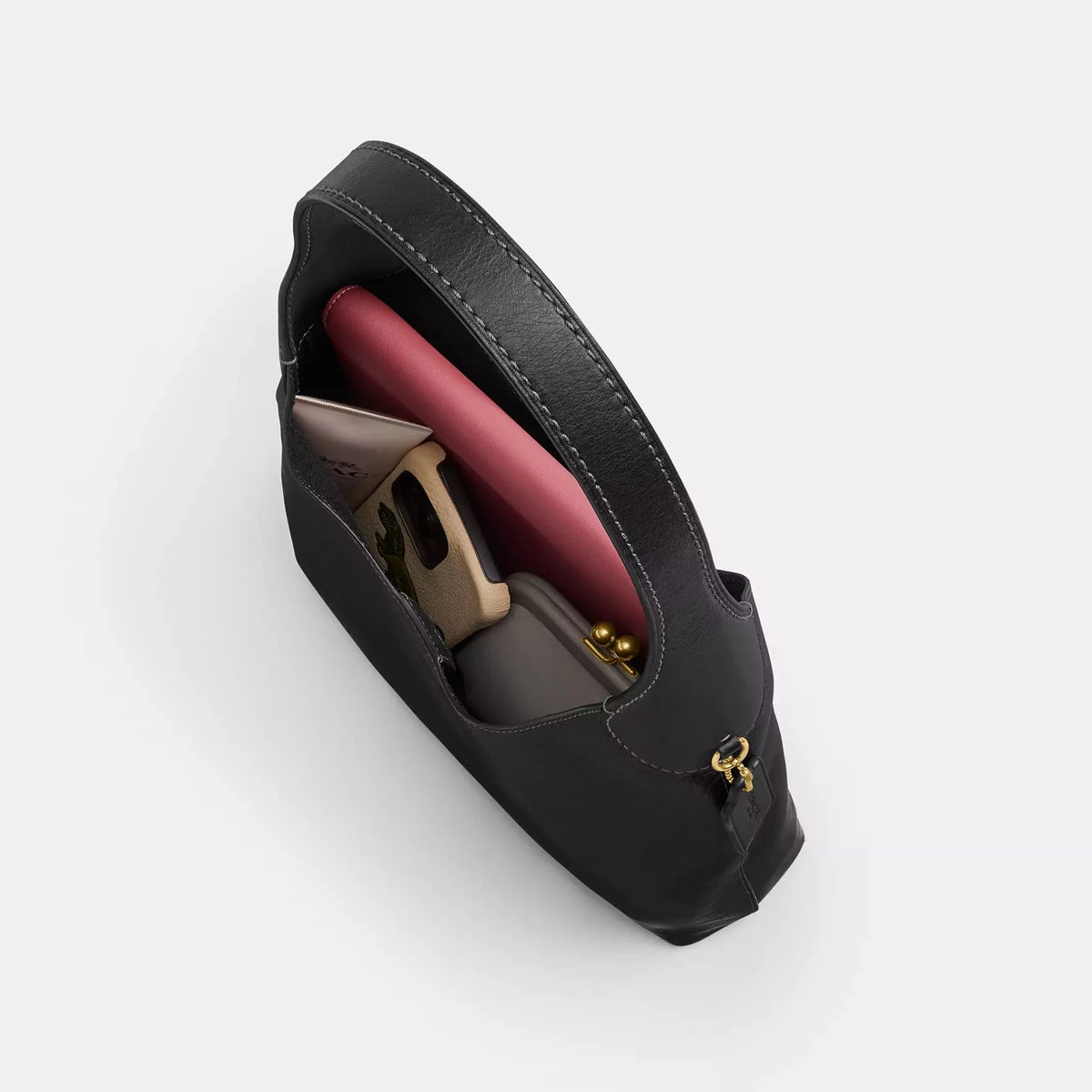 Coach Brooklyn Shoulder Bag 34 Brass/Black 6