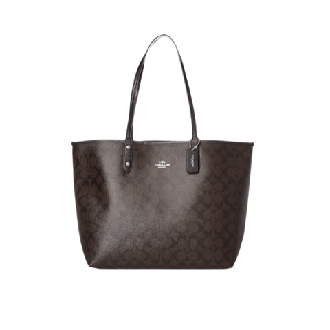 Coach Double Face Bag Big Size Bag Black - Brown - BEAUTY BAR