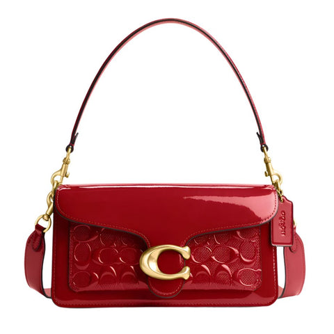 Coach Red Signature Coated Canvas And Leather Bag - BEAUTY BAR