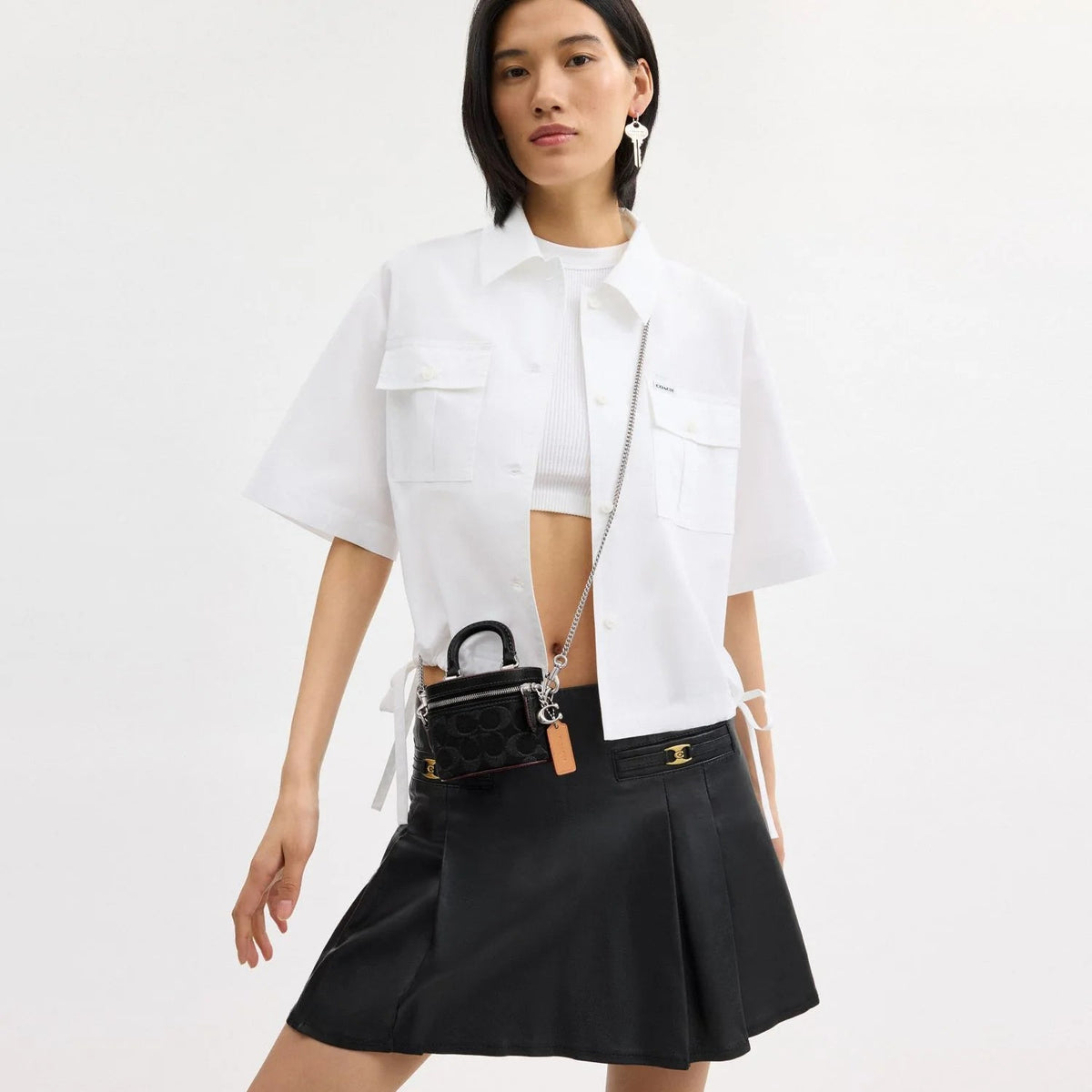 Coach Signature Denim Trail Crossbody Bag 3