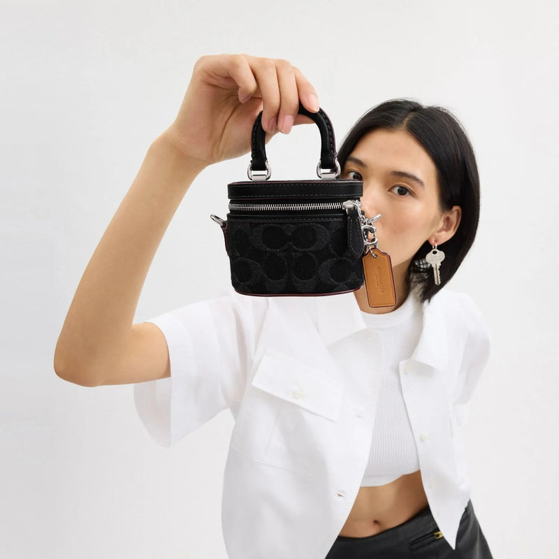 Coach Signature Denim Trail Crossbody Bag 2