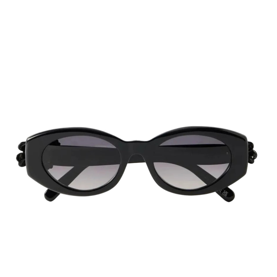 Dior Clover B1I Oval Sunglasses in Black 3