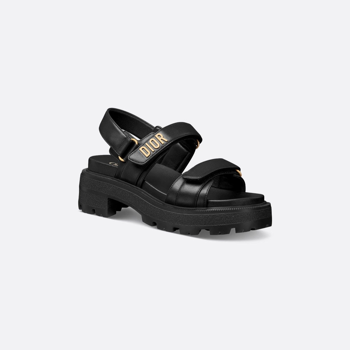Dior Act Platform Sandal Black Lambskin 2