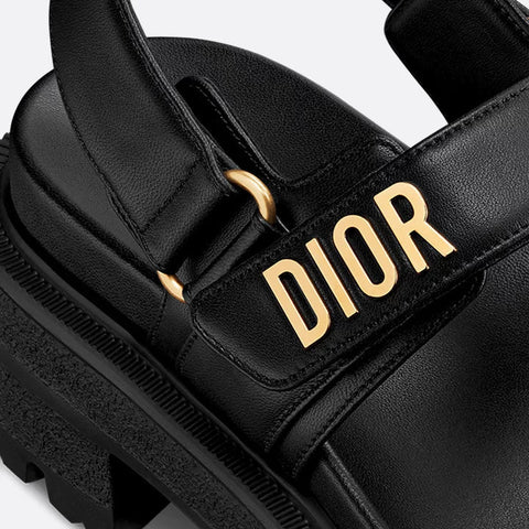 Dior Act Platform Sandal Black Lambskin - BEAUTY BAR