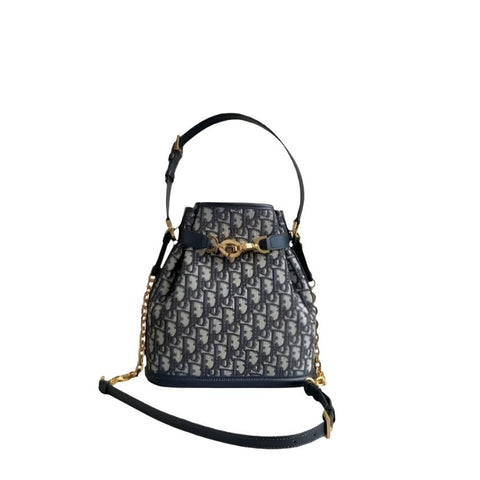 Dior C'est Large Bag Blue Dior Oblique Jacquard - BEAUTY BAR