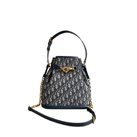 Dior C'est Medium Bag Blue Dior Oblique Jacquard - BEAUTY BAR