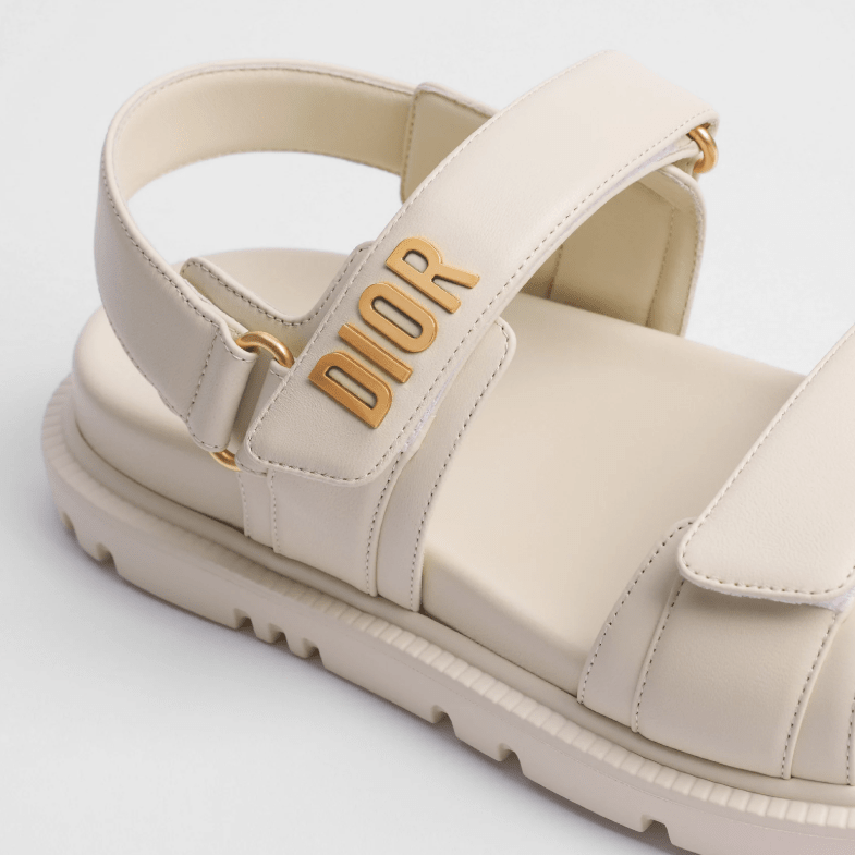 Dior Dioract Sandal White Lambskin 6