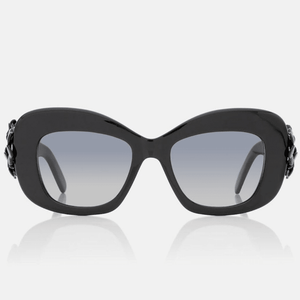 Dior Eyewear Clover Shiny Black Square Sunglasses