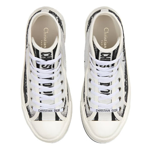 Dior High - Top Platform Sneaker Cotton Embroidered - BEAUTY BAR