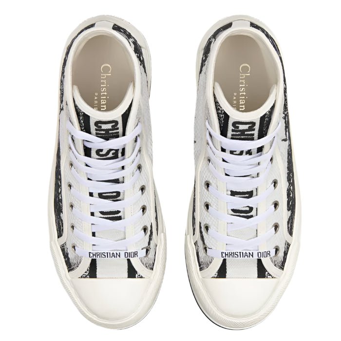 Dior High-Top Platform Sneaker Cotton Embroidered 3