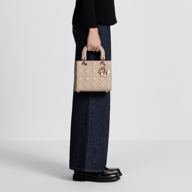 Dior Lady Dior My ABCDior Small Bag Sheepskin With a Soft Beige Cannage 3