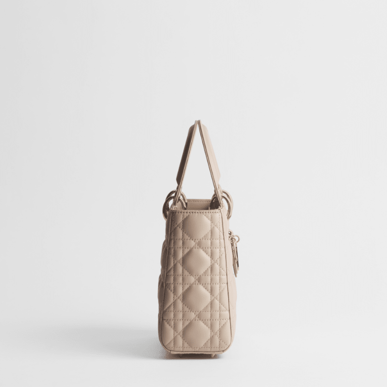 Dior Lady Dior My ABCDior Small Bag Sheepskin With a Soft Beige Cannage 2