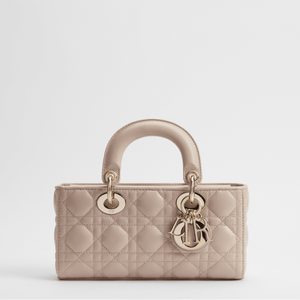 Dior Lady Small Bag Sheepskin With a Soft Beige Cannage Patter