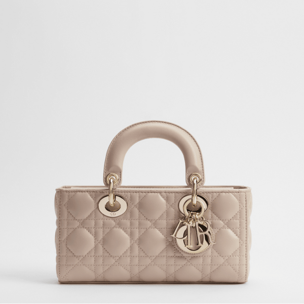 Dior Lady Small Bag Sheepskin With a Soft Beige Cannage Patter