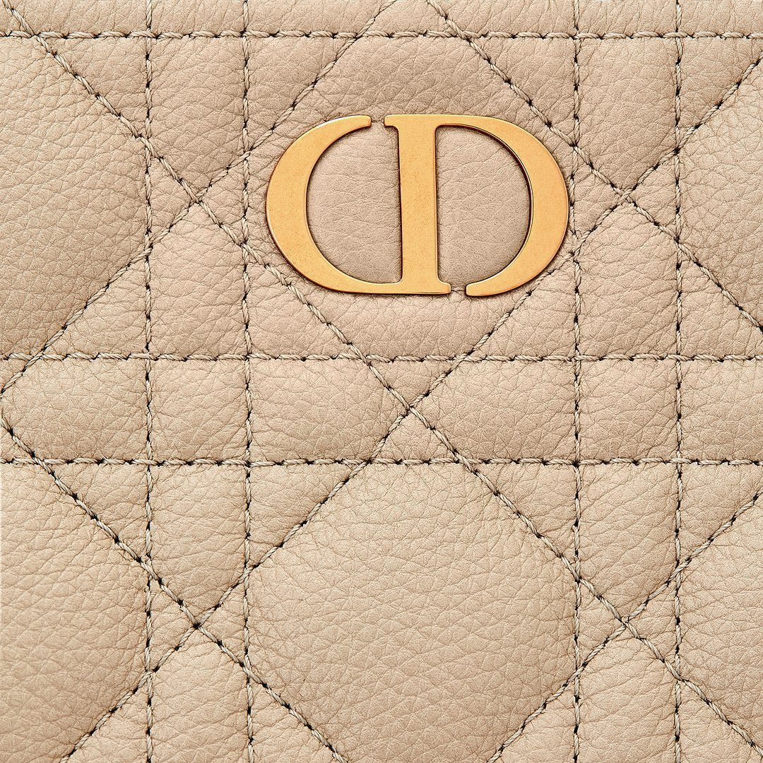 Dior Large Caro Daily Pouch Sand-Colored Supple Cannage Calfskin 4