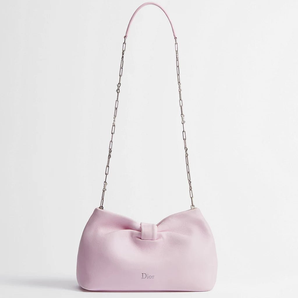 Dior Light Pink Small Bow Bag 2