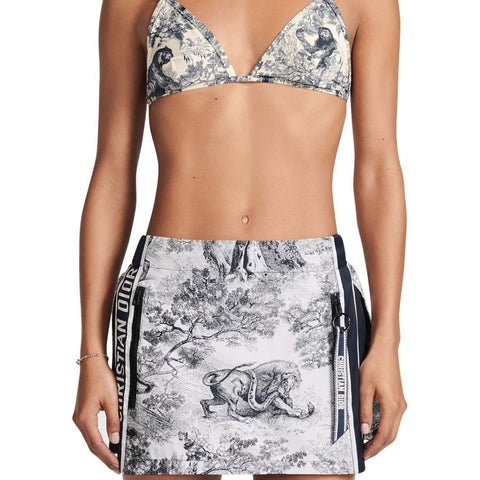 Dior Logo Bikini Swimsuit In Gray - BEAUTY BAR