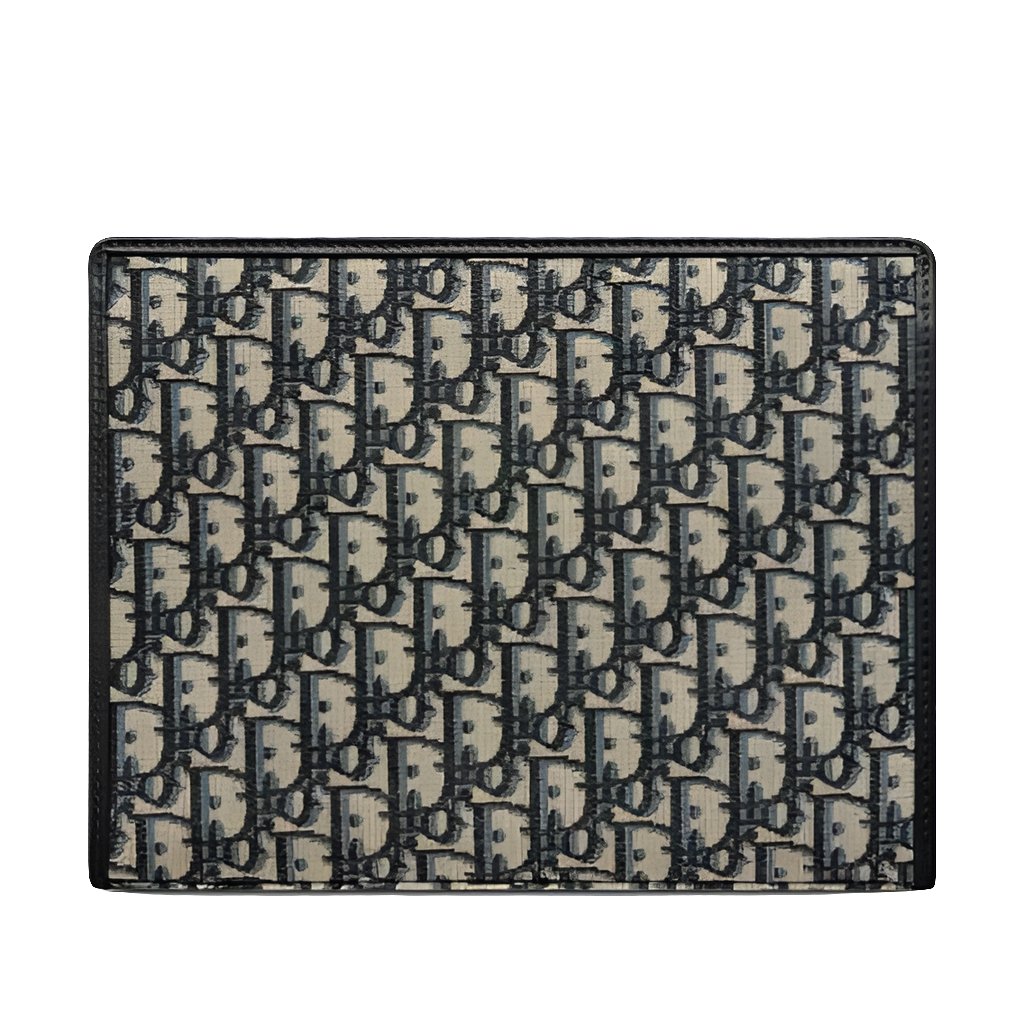 Dior Medium 30 Montaigne Pouch Blue Oblique Jacquard 4