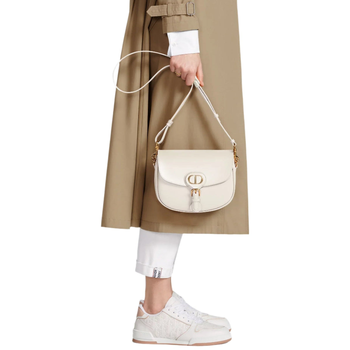Dior Medium Bobby Bag White Dior Oblique Jacquard 6