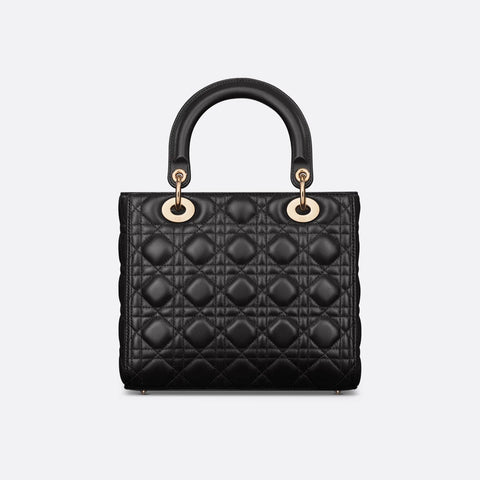 Dior Medium Lady Bag Black - BEAUTY BAR