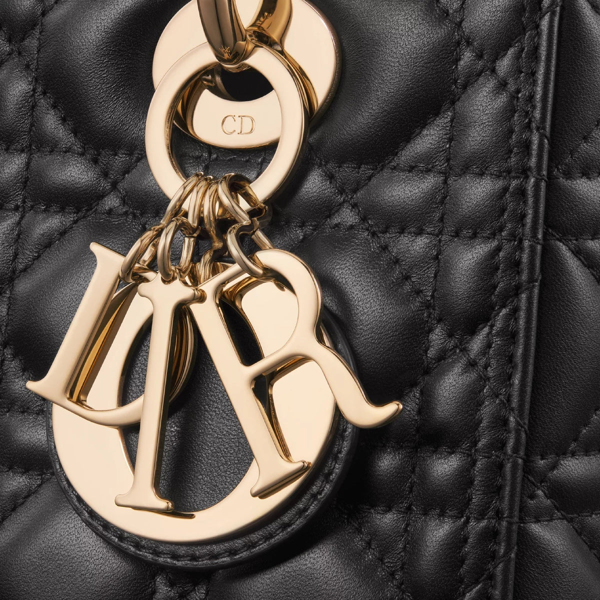 Dior Medium Lady Black Bag 6