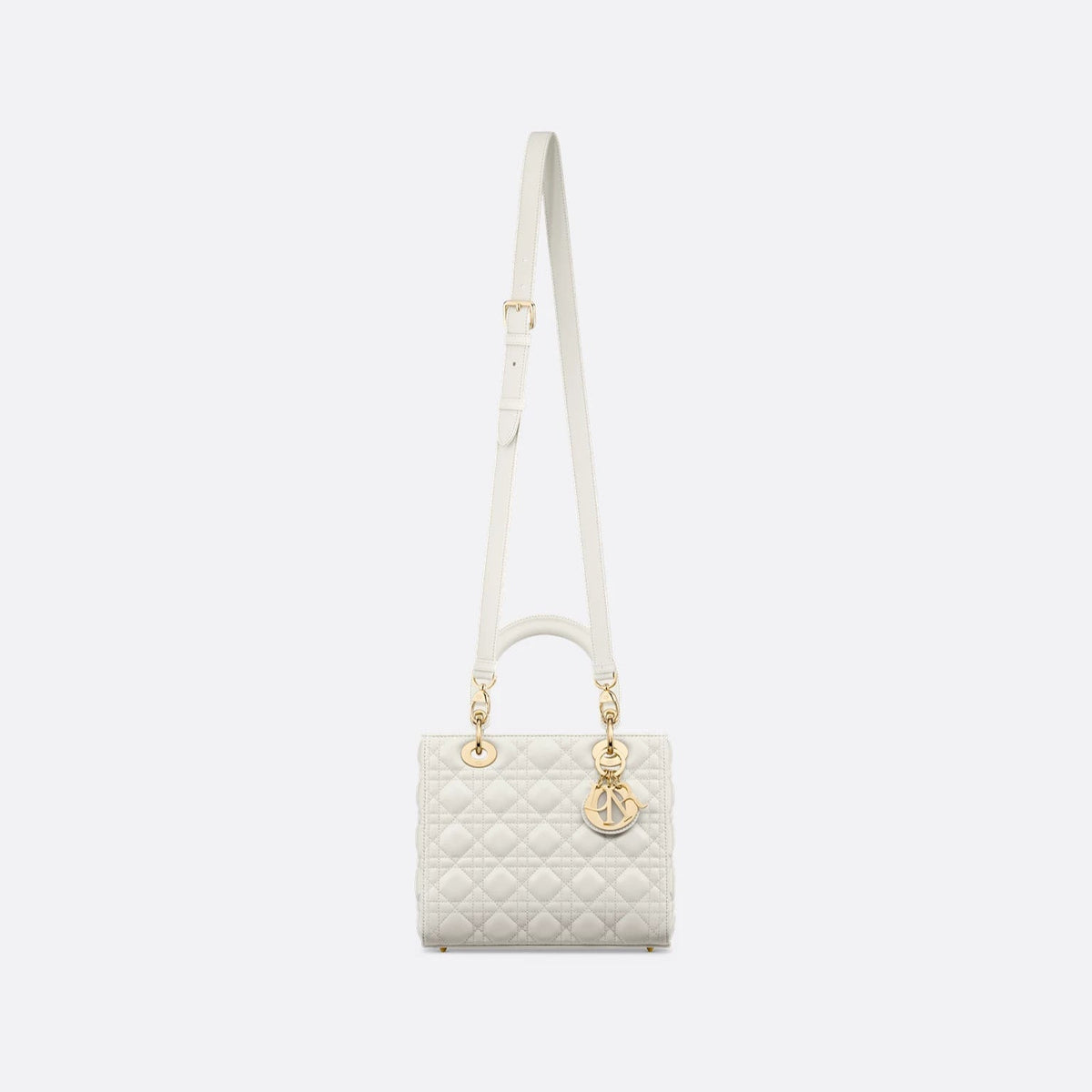 Dior Medium Lady White Bag 4
