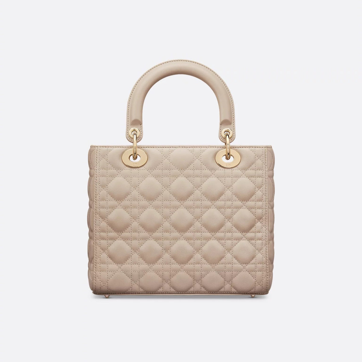 Dior Medium Lady Dior Bag Powder Beige Cannage Lambskin 6