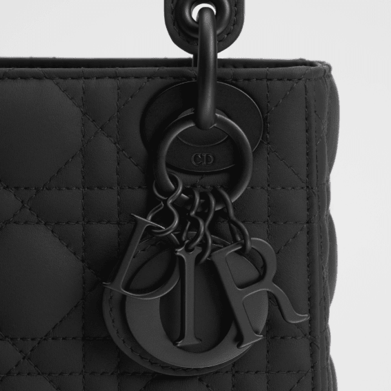 Dior Mini Lady Bag Black Ultramatte Cannage Calfskin 3