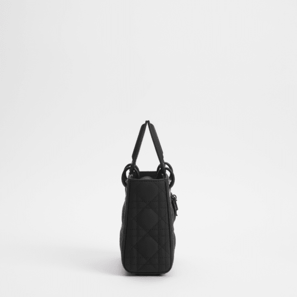 Dior Mini Lady Bag Black Ultramatte Cannage Calfskin 2